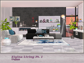 Sims 3 — Eiyina Living Pt. I by ung999 — Part of Eiyina Living, a modern living room contains 10 objects in this set: