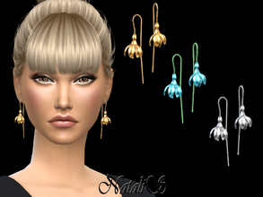 Sims 4 — NataliS_Spring flower earrings by Natalis — Spring flower earrings. FT-FA-FE 3 colors.