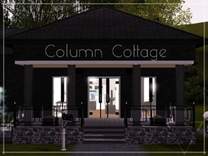 Sims 3 — Column Cottage by artepella — 1BR / 1 Bath - With two columned porches and a fenced in garden, this one bedroom