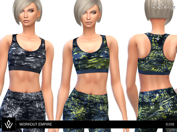 Sims 4 — Workout Empire - Bloom - Bra by ekinege — Workout Empire - Bloom collection item