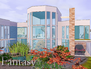 Sims 3 — Fantasy by Sims_House — Fantasy This is a modern three-story house with large panorama windows and a slightly