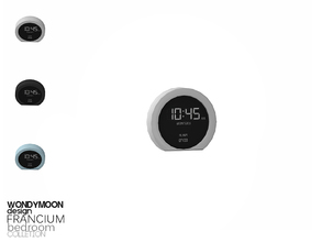 Sims 4 — Francium Clock by wondymoon — - Francium Bedroom - Clock - Wondymoon|TSR - Creations'2018