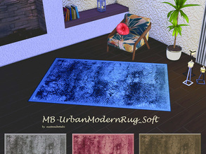 Sims 4 — MB-UrbanModernRug_Soft by matomibotaki — MB-UrbanModernRug_Soft, a soft and fluffy rug, comes in 4 different