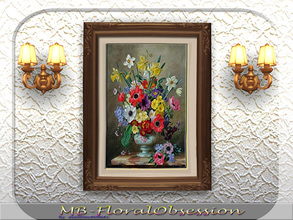 Sims 4 — MB-FloralObsession by matomibotaki — Wonderful and stylish floral painting form the painter - Albert Williams -