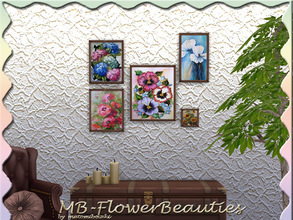 Sims 4 — MB-FlowerBeauties by matomibotaki — MB-FlowerBeauties, 5 lovely flower beauties in one file set, only basegame