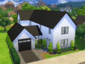 Sims 4 — Abigar by dorienski — Abigar is a spacious Scandinavian inspired family home. The house has an open-plan living,
