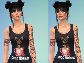 Sims 4 — Sweetest Morning by ilaydase — Brighten your day with the sweetest cup of Yorkie 