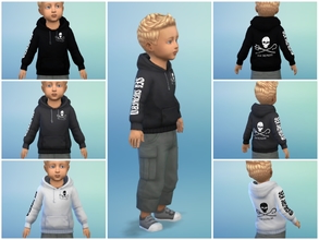 Sims 4 — Jolly Roger Sweat for Toddler by Nerwen6662 — You can now show your beliefs in the Sims ! - base game compatible