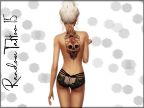 Sims 4 — Random Tattoo 15 by Reevaly — 8 Swatches. For Female. Teen to Elder.