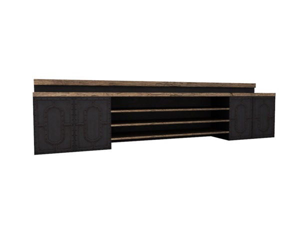 Sims 4 — Some Bar by Angela — A new rustic bar for your sims. Wood and metal. Actual working bar!