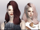 Sims 4 — WINGS-OE0512 by wingssims — This hair style has 20 kinds of color File size is about 12MB Hope you like it!