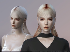 Sims 4 — WINGS-OE0510 by wingssims — This hair style has 20 kinds of color File size is about 12MB Hope you like it!