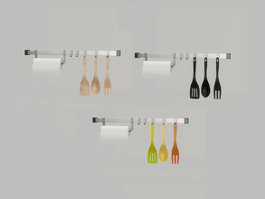 Sims 4 — Simple Kitchen - Backsplash Railing 1 by ung999 — Simple Kitchen - Backsplash Railing 1 Color Options : 3