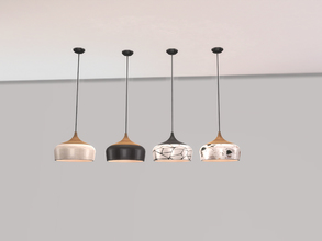 Sims 4 — Simple Kitchen - Ceiling Lamp by ung999 — Simple Kitchen - Ceiling Lamp Color Options : 4