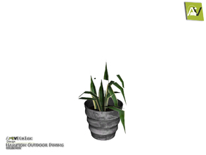 Sims 4 — Hampton Flowerpot In Messy Plant by ArtVitalex — - Hampton Flowerpot In Messy Plant - ArtVitalex@TSR, May 2018