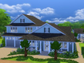 Sims 4 — Blue Lagoon Cottage by dorienski — Blue Lagoon Cottage is a spacious but cosy family home with an open plan