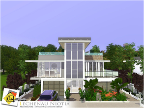 Sims 3 — Lechenau Niotia by Onyxium — On the first floor: Living Room | Dining Room | Kitchen | Bathroom | Garage On the