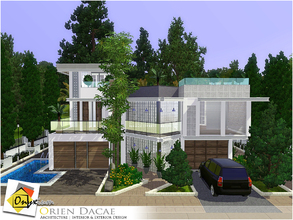 Sims 3 — Orien Dacae by Onyxium — On the first floor: Living Room | Dining Room | Kitchen | Bathroom | Garage On the
