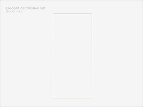 Sims 4 — Elegant wall frame 01 by Severinka_ — Elegant wall frame 01 From the set 'Elegant decorative set' Build / Buy