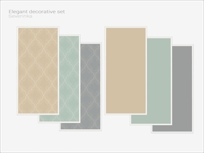 Sims 4 — Elegant wall frame 01-01 by Severinka_ — Elegant wall frame 01 with wallpapper From the set 'Elegant decorative
