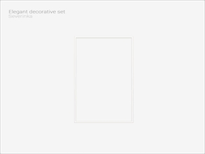 Sims 4 — Elegant wall frame 03 by Severinka_ — Elegant wall frame 03 From the set 'Elegant decorative set' Build / Buy