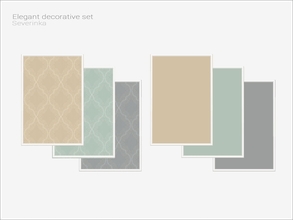 Sims 4 — Elegant wall frame 03-01 by Severinka_ — Elegant wall frame 01 with wallpapper From the set 'Elegant decorative