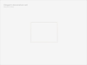 Sims 4 — Elegant wall frame 02 by Severinka_ — Elegant wall frame 02 From the set 'Elegant decorative set' Build / Buy