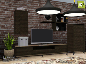 Sims 3 — Lena Living Room TV Units by ArtVitalex — - Lena Living Room TV Units - ArtVitalex@TSR, May 2018 - All objects