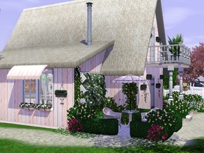 Sims 3 — Candy Cottage by sgK452 — Small house sweet and charming, for 1 couple but possibility to make a room in the