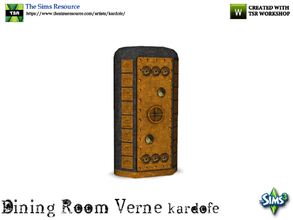 Sims 3 — kardofe_Dining Room Verne_Cupboard by kardofe — Steampunk style corner sideboard