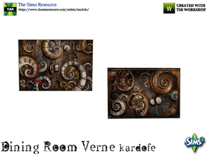 Sims 3 — kardofe_Dining Room Verne_Picture by kardofe — Canvas with steampunk style painting, in two different options