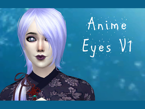 Sims 4 — Anime Eyes V1 by MissKirika — Eyes inspired by anime, in 15 different colors,