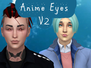 Sims 4 — Anime Eyes V2 by MissKirika — Anime inspired eyes, enabled for all ages
