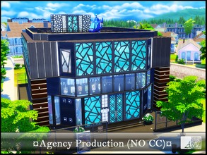 Sims 4 — Agency Production *No CC* by ADLW — A typified building company here a production. Delivered here without CC,