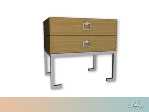 Sims 3 — Soho Lux Bedroom Nightstand  by Lulu265 — Part of the Soho Lux Bedroom Set Fully CAStable 