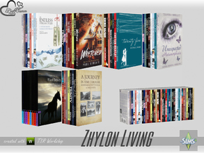 Sims 4 — Living Zhylon Books v1 by BuffSumm — Part of the *Livingroom Zhylon Set* Created by BuffSumm @ TSR