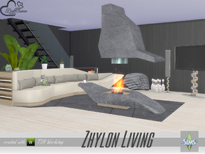 Sims 4 — Zhylon Livingroom by BuffSumm — Modern, clean, cosy... Zhylon... You get a livingroom in a modern style with