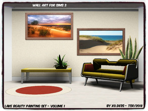 Sims 3 — Dess_Lake Beauty Set_VOLUME 1.* by Xodess — This set consists of two single file paintings, both with beautiful