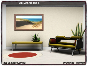 Sims 3 — Dess_Lake MI Dunes_ART.* by Xodess — This wall art is a single file painting and is part of the 'LAKE BEAUTY V1'