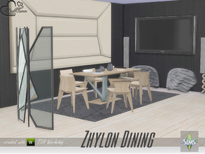 Sims 4 — Zhylon Dining by BuffSumm — Clean shaped, modern, fresh colors.... Zhylon Dining :) A Diningroom matching the