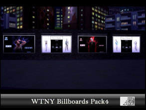 Sims 4 — WTNY Billboards Pack4 CITY LIVING REQUIRED by ADLW — It's Billboards with different topics creat for WTNY...