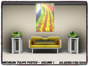 Sims 3 — Dess_Michigan Tulips Poster. V1* by Xodess — This is a single file of one painting. It is part of the 'MICHIGAN