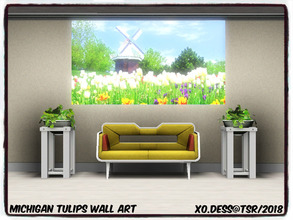 Sims 3 — Dess_Michigan Tulips. WALL ART* by Xodess — This is a single file of one painting. It is part of the 'MICHIGAN