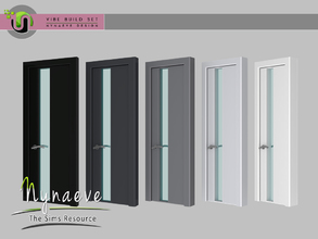Sims 4 — Vibe Door by NynaeveDesign — Vibe Build Set - Door Located in Build - Doors Price: 226 Tiles: 1x1 Color Options:
