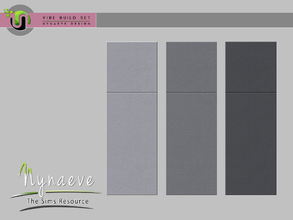 Sims 4 — Vibe Gray Tiled Wallpaper V1 by NynaeveDesign — Vibe Build Set - Gray Tiled Wallpaper V1 Located in Build - Wall
