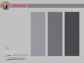Sims 4 — Vibe Gray Tiled Wallpaper V2 by NynaeveDesign — Vibe Build Set - Gray Tiled Wallpaper V2 Located in Build - Wall
