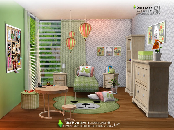 Sims 4 — Delicata Kids by SIMcredible! — Bringing this gentle set for your sim kids enjoy a new corner. Colorful in