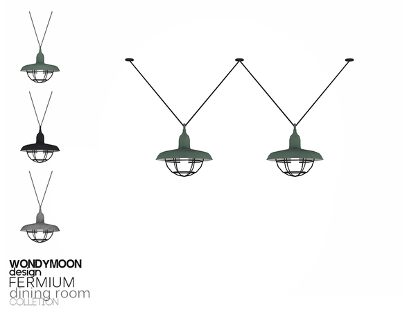Sims 4 — Fermium Ceiling Lamp by wondymoon — - Fermium Dining Room - Ceiling Lamp - Wondymoon|TSR - Creations'2018
