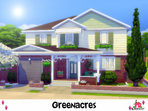Sims 4 — Greenacres by sharon337 — Greenacres is a Family Home built on a 30 x 20 lot. Value $158,029 It has 4 Bedrooms,