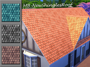 Sims 4 — MB-NewShringlesRoof by matomibotaki — MB-NewShringlesRoof, shingle roof with new texture and 4 diffrent colors,